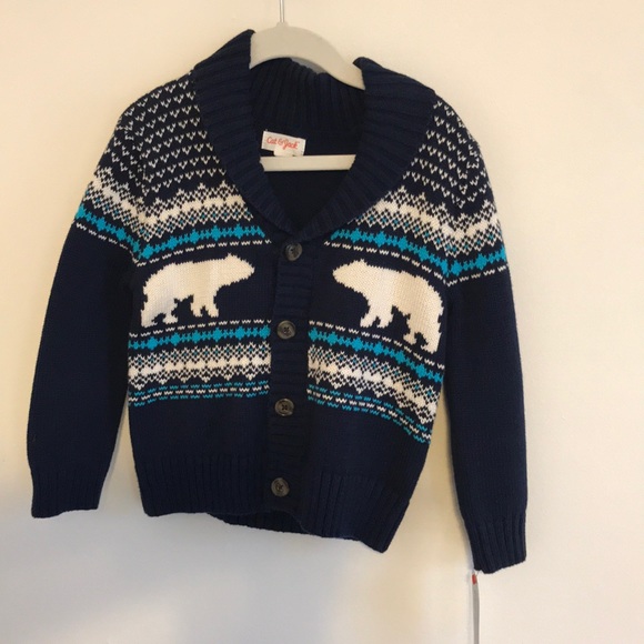 NWT- Ski Button Up Sweater - Picture 1 of 4
